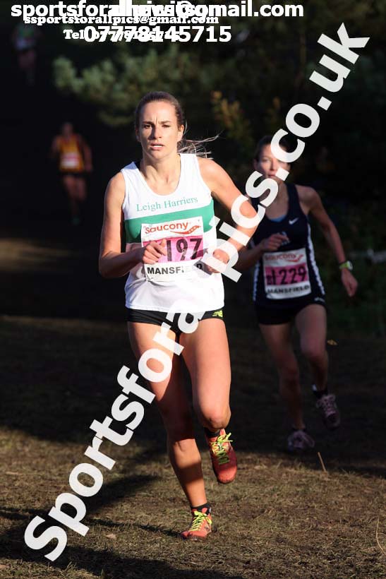 Senior womens National Cross Country Relay, Berry Hill Park, Mansfield. Photo:  David T. Hewitson/Sports for All Pics